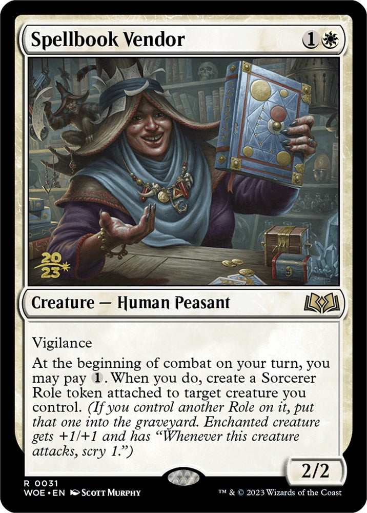 Spellbook Vendor [Wilds of Eldraine Prerelease Promos] | Devastation Store