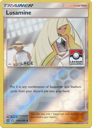 Lusamine (153a/156) (League Challenge Alt Art 2nd Place) [Sun & Moon: Ultra Prism] | Devastation Store