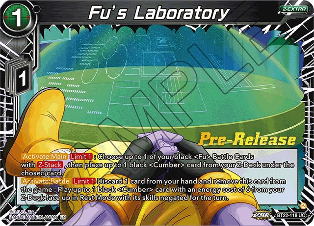 Fu's Laboratory (BT22-118) [Critical Blow Prerelease Promos] | Devastation Store