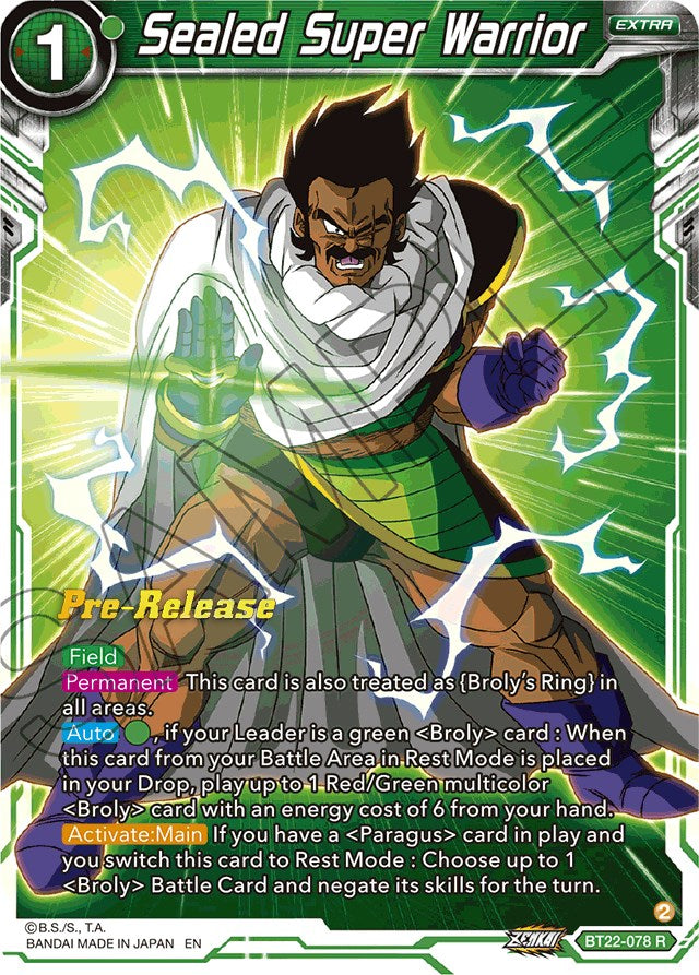 Sealed Super Warrior (BT22-078) [Critical Blow Prerelease Promos] | Devastation Store