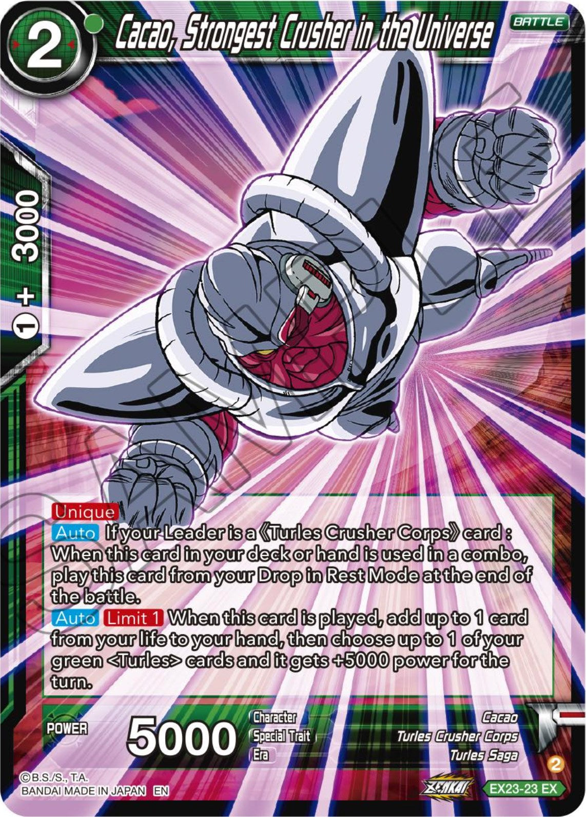 Cacao, Strongest Crusher in the Universe (EX23-23) [Premium Anniversary Box 2023] | Devastation Store