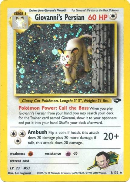 Giovanni's Persian (8/132) [Gym Challenge Unlimited] | Devastation Store