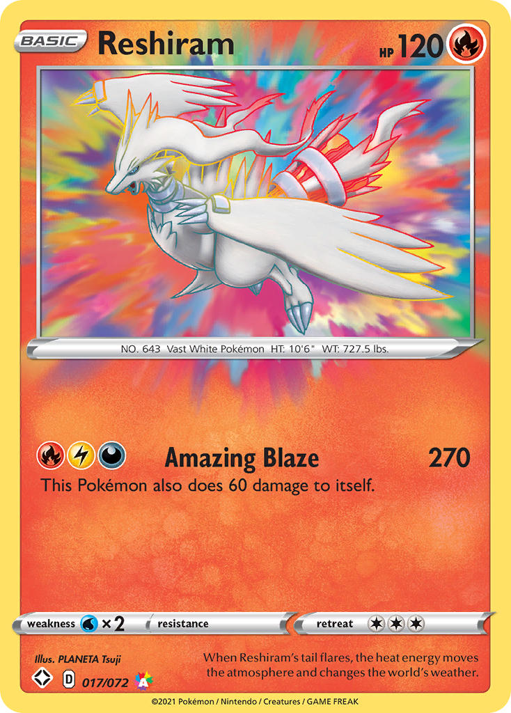 Reshiram (017/072) [Sword & Shield: Shining Fates] | Devastation Store