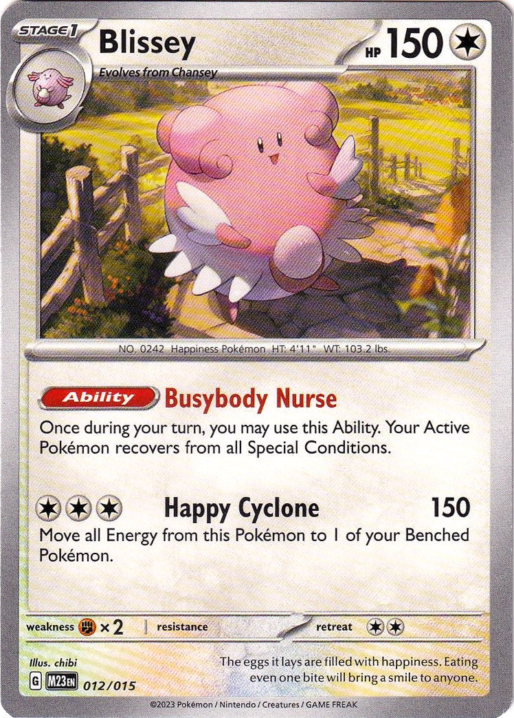 Blissey (012/015) [McDonald's Promos: 2023 Collection] | Devastation Store