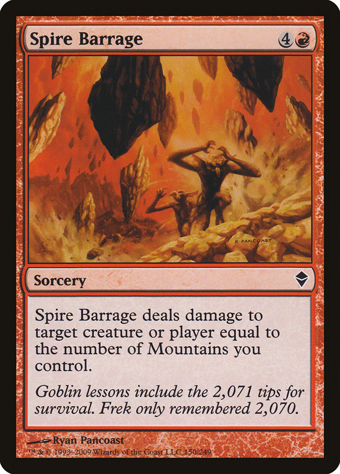 Spire Barrage [Zendikar] | Devastation Store