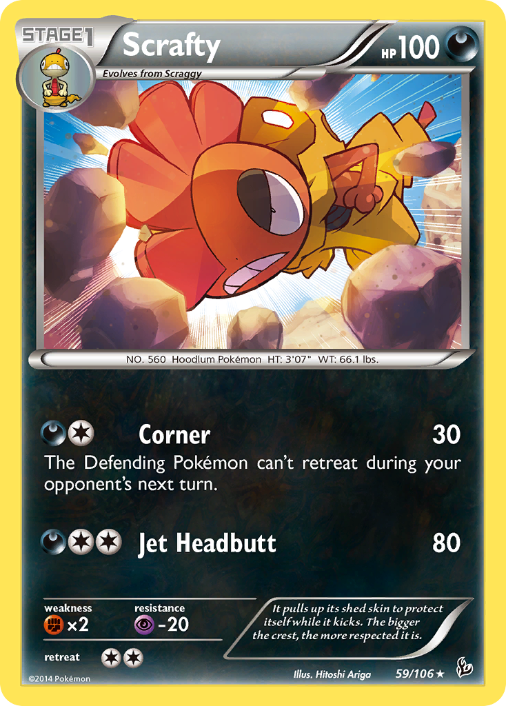 Scrafty (59/106) [XY: Flashfire] | Devastation Store