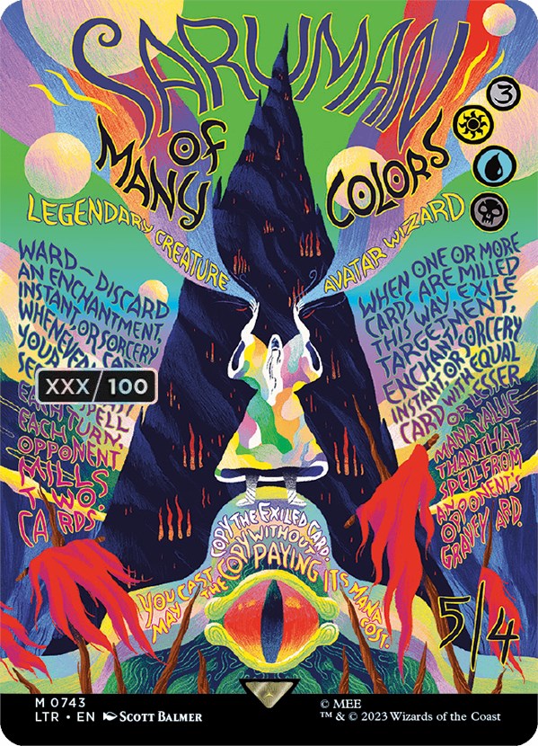 Saruman of Many Colors (Borderless Poster) (Serialized) [The Lord of the Rings: Tales of Middle-Earth] | Devastation Store