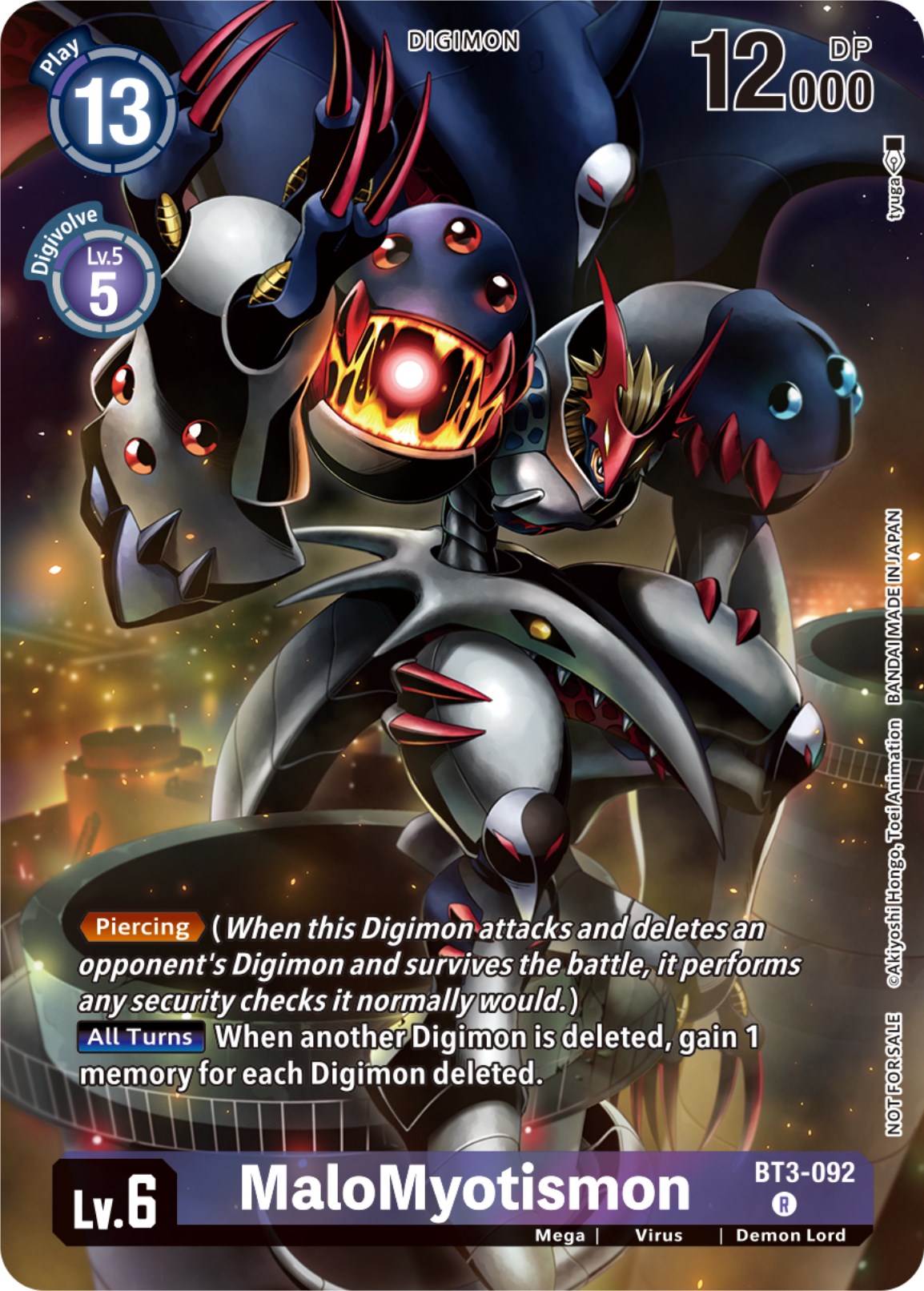 MaloMyotismon [BT3-092] (Tamer Party Pack -The Beginning-) [Release Special Booster Ver. 1.0] | Devastation Store