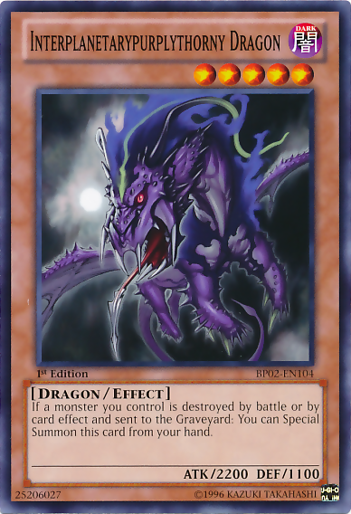 Interplanetarypurplythorny Dragon [BP02-EN104] Mosaic Rare | Devastation Store
