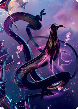 Junji, the Midnight Sky 1 Art Card [Kamigawa: Neon Dynasty Art Series] | Devastation Store
