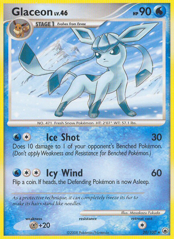 Glaceon (20/100) [Diamond & Pearl: Majestic Dawn] | Devastation Store