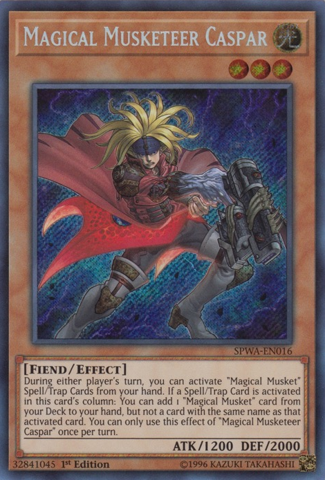 Magical Musketeer Caspar [SPWA-EN016] Secret Rare | Devastation Store