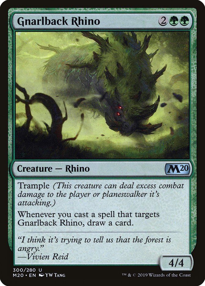 Gnarlback Rhino [Core Set 2020] | Devastation Store