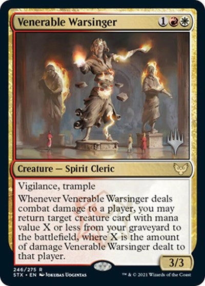 Venerable Warsinger (Promo Pack) [Strixhaven: School of Mages Promos] | Devastation Store