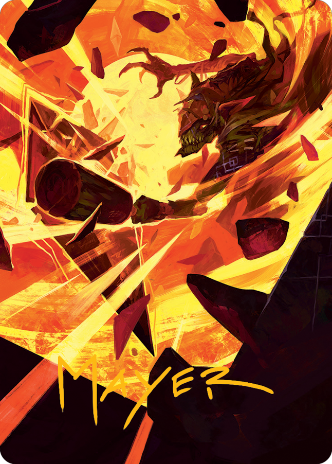 Zada, Hedron Grinder Art Card (Gold-Stamped Signature) [March of the Machine Art Series] | Devastation Store