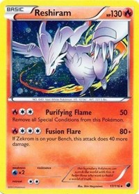 Reshiram (17/116) (Cosmos Holo) [Black & White: Plasma Freeze] | Devastation Store