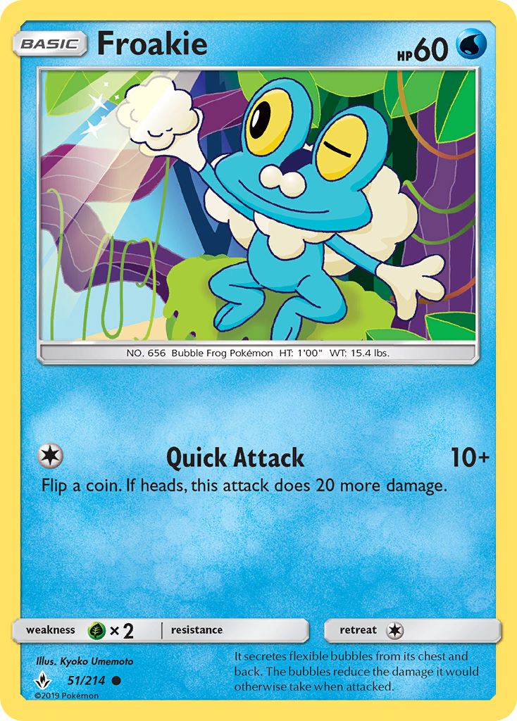 Froakie (51/214) [Sun & Moon: Unbroken Bonds] | Devastation Store