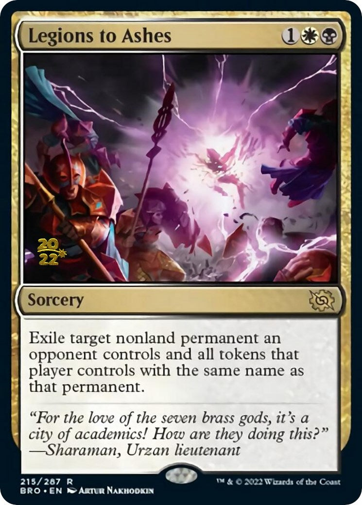 Legions to Ashes [The Brothers' War Prerelease Promos] | Devastation Store