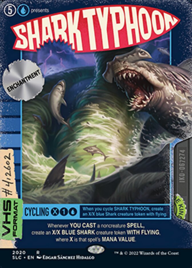 Shark Typhoon (Borderless Alternate Art) [Secret Lair 30th Anniversary Countdown Kit] | Devastation Store