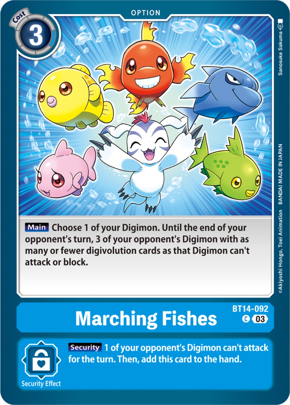 Marching Fishes [BT14-092] [Blast Ace] | Devastation Store