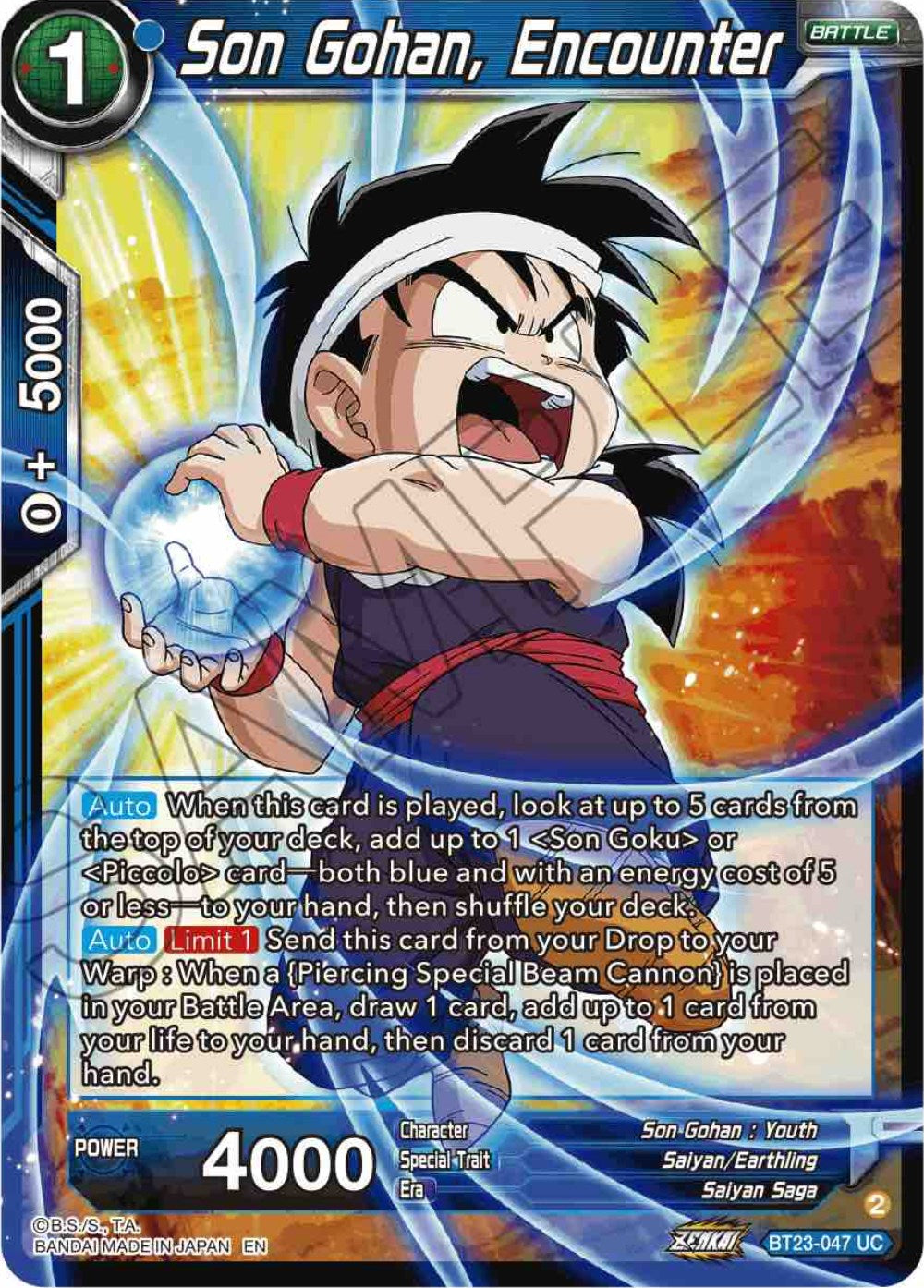 Son Gohan, Encounter (BT23-047) [Perfect Combination] | Devastation Store