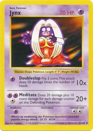 Jynx (31/102) [Base Set Shadowless Unlimited] | Devastation Store