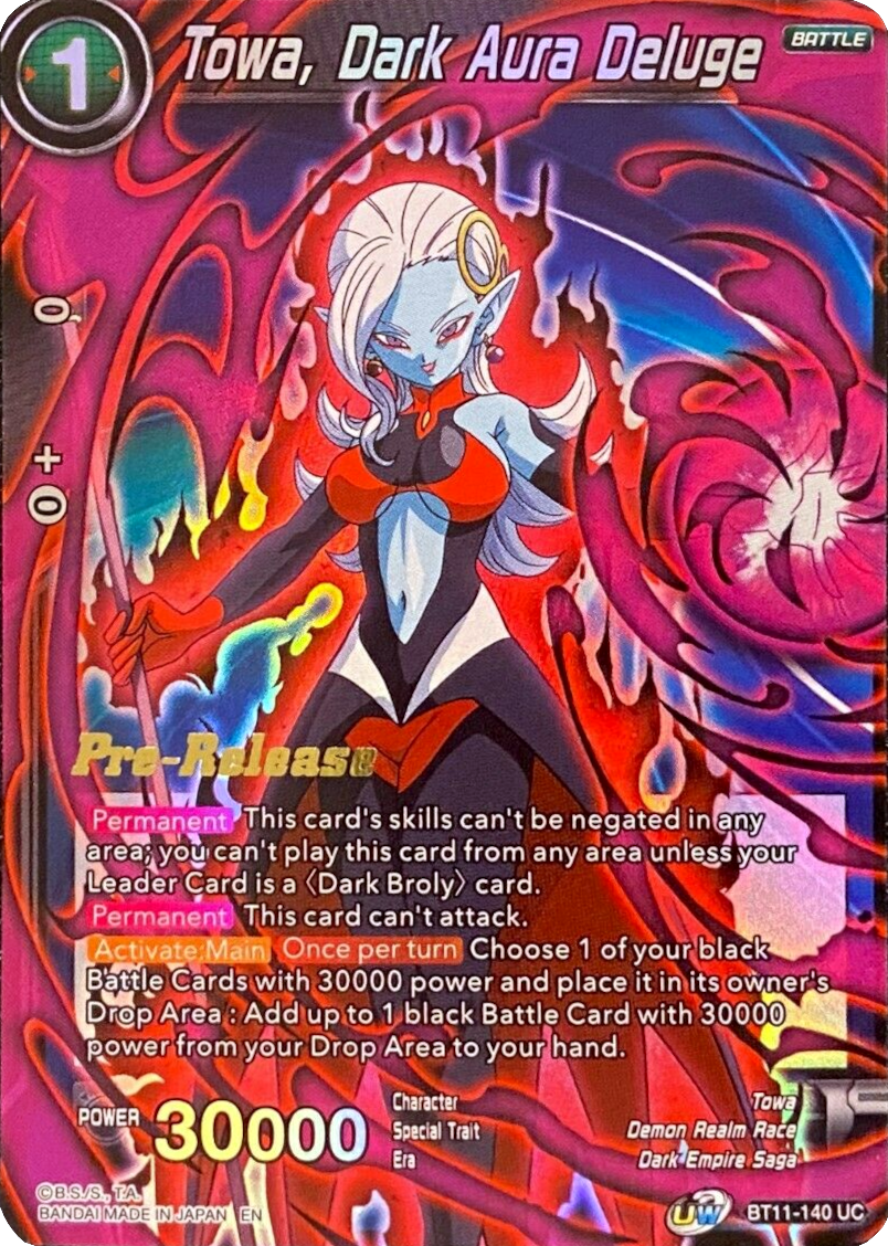 Towa, Dark Aura Deluge (BT11-140) [Vermilion Bloodline Prerelease Promos] | Devastation Store