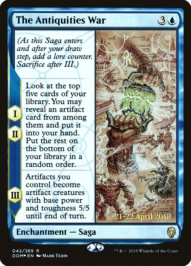 The Antiquities War  [Dominaria Prerelease Promos] | Devastation Store