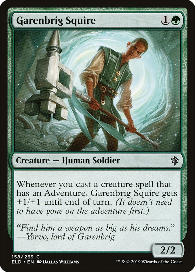 Garenbrig Squire [Throne of Eldraine] | Devastation Store