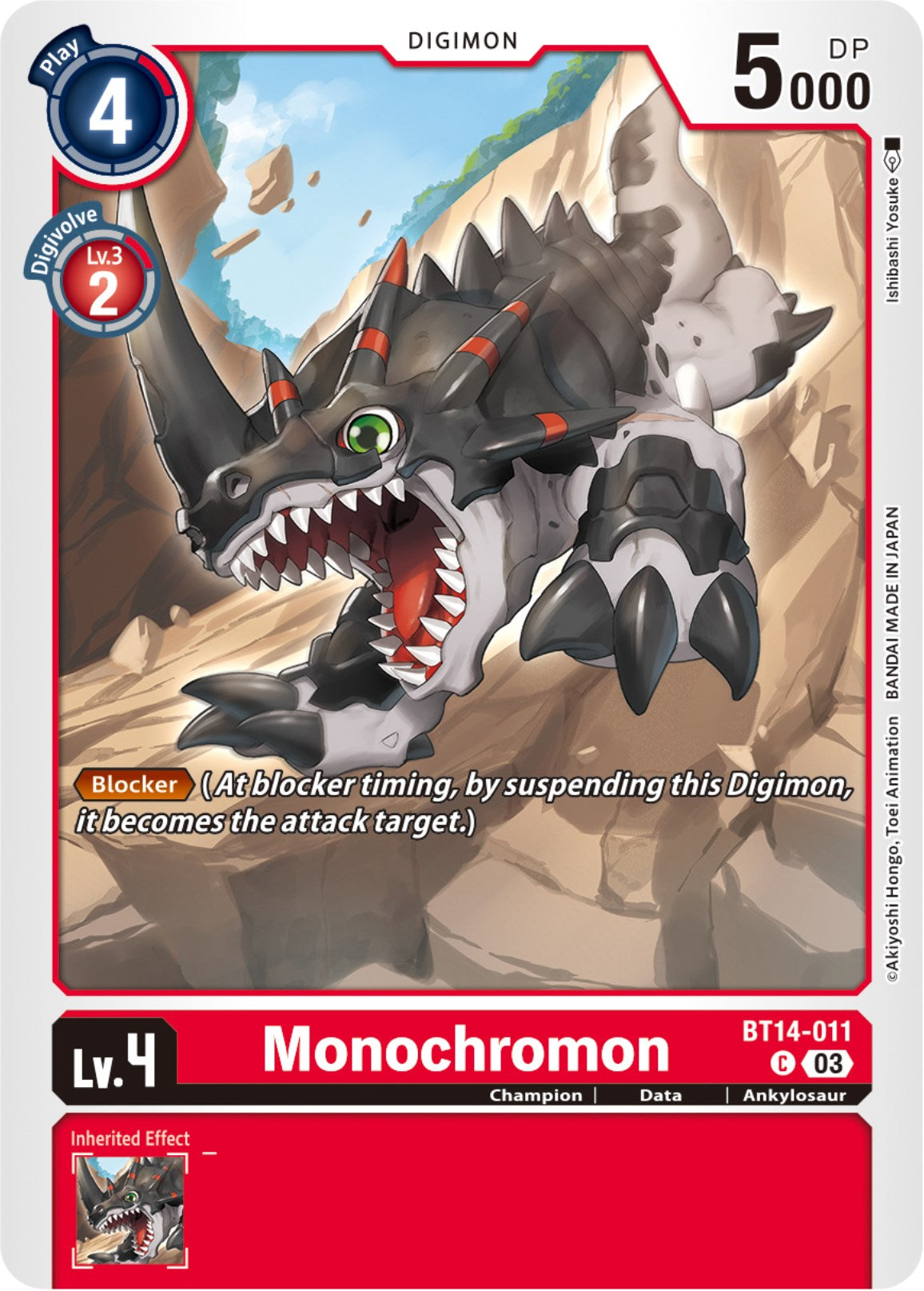 Monochromon [BT14-011] [Blast Ace] | Devastation Store