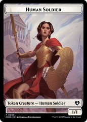 Human Soldier // Elemental (0025) Double-Sided Token [Commander Masters Tokens] | Devastation Store