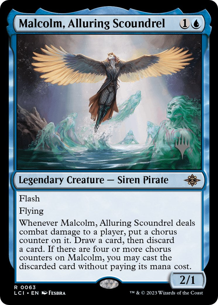 Malcolm, Alluring Scoundrel (Promo Pack) [The Lost Caverns of Ixalan Promos] | Devastation Store