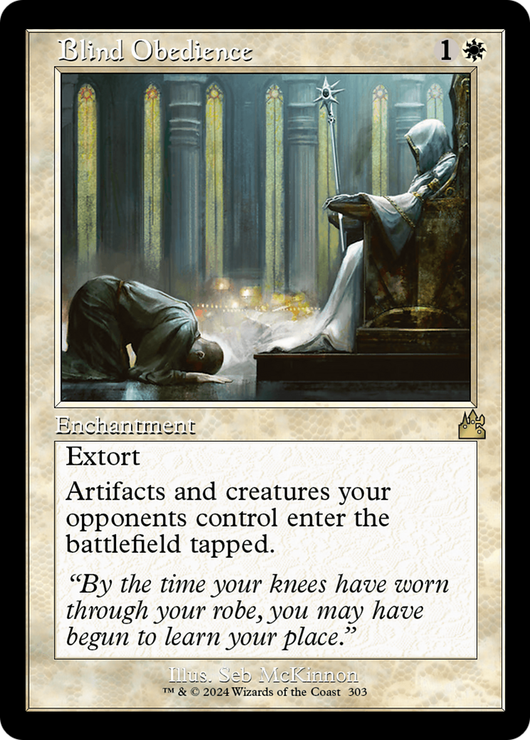 Blind Obedience (Retro Frame) [Ravnica Remastered] | Devastation Store