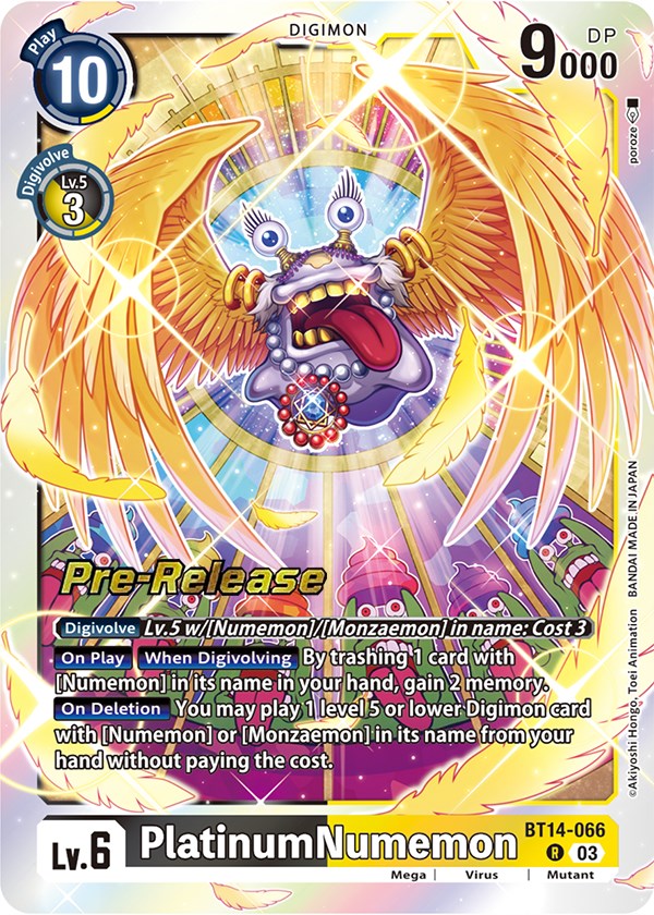 PlatinumNumemon [BT14-066] [Blast Ace Pre-Release Cards] | Devastation Store