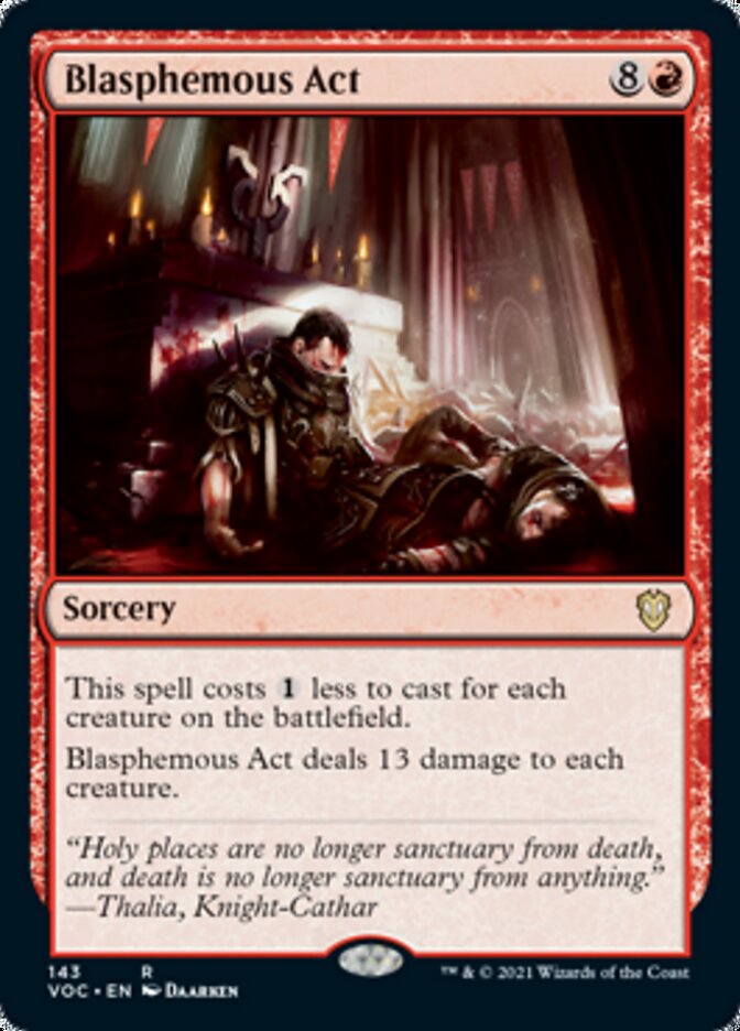 Blasphemous Act [Innistrad: Crimson Vow Commander] | Devastation Store