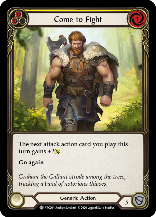 Come to Fight (Yellow) [ARC204] Unlimited Edition Rainbow Foil - Devastation Store | Devastation Store