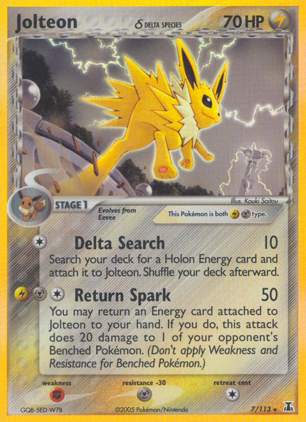 Jolteon (7/113) (Delta Species) [EX: Delta Species] | Devastation Store