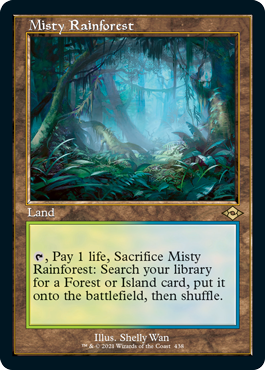 Misty Rainforest (Retro Foil Etched) [Modern Horizons 2] | Devastation Store