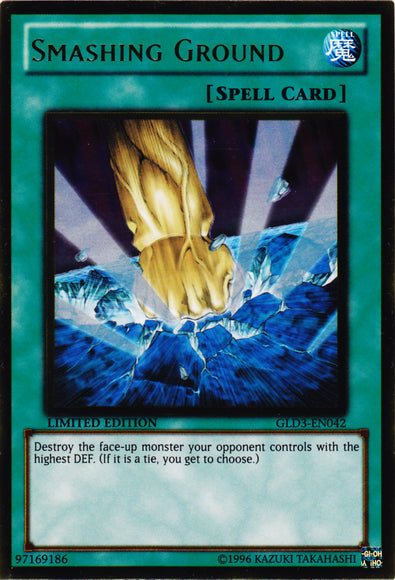 Smashing Ground [GLD3-EN042] Gold Rare | Devastation Store