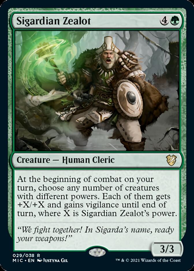 Sigardian Zealot [Innistrad: Midnight Hunt Commander] | Devastation Store