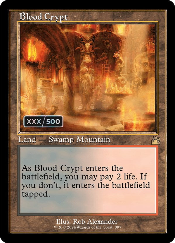 Blood Crypt (Retro) (Serialized) [Ravnica Remastered] | Devastation Store