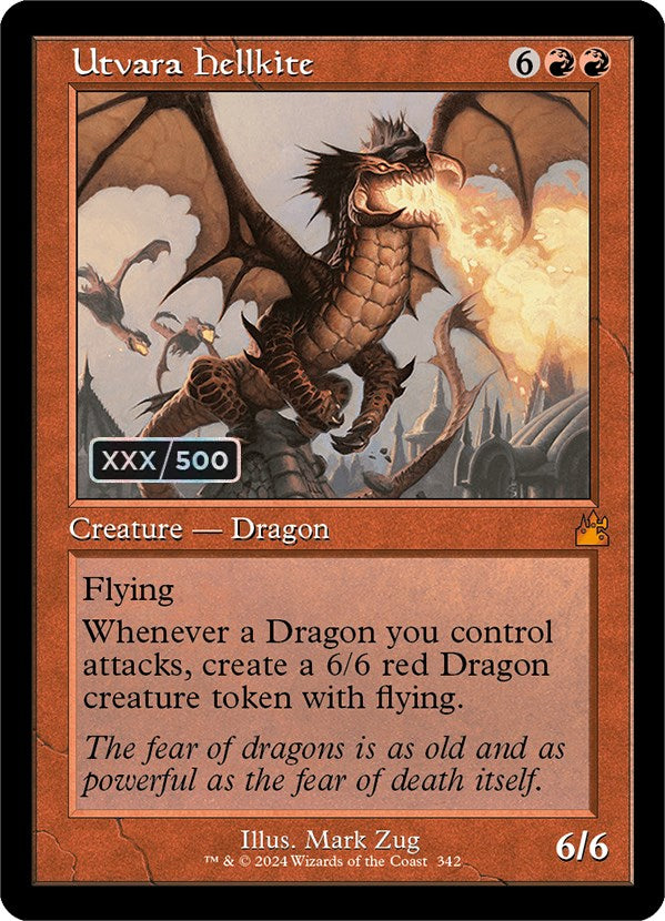 Utvara Hellkite (Retro) (Serialized) [Ravnica Remastered] | Devastation Store