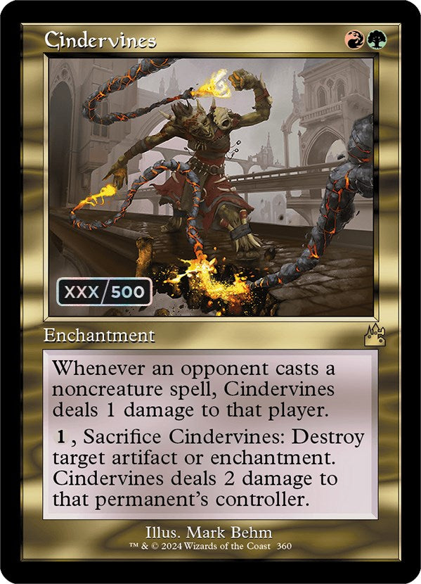 Cindervines (Retro) (Serialized) [Ravnica Remastered] | Devastation Store