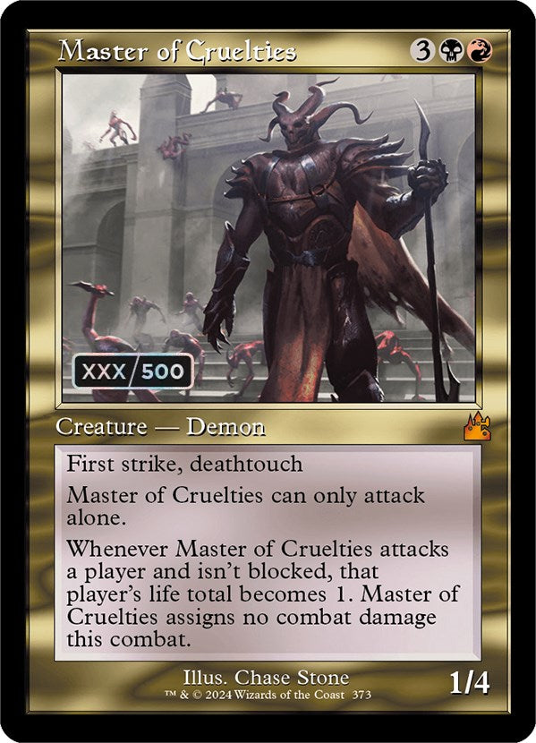 Master of Cruelties (Retro) (Serialized) [Ravnica Remastered] | Devastation Store