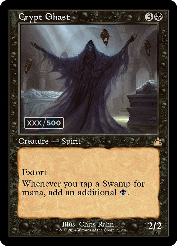 Crypt Ghast (Retro) (Serialized) [Ravnica Remastered] | Devastation Store