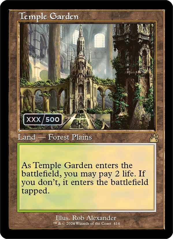 Temple Garden (Retro) (Serialized) [Ravnica Remastered] | Devastation Store