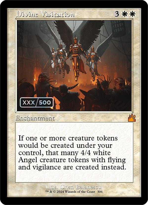 Divine Visitation (Retro) (Serialized) [Ravnica Remastered] | Devastation Store