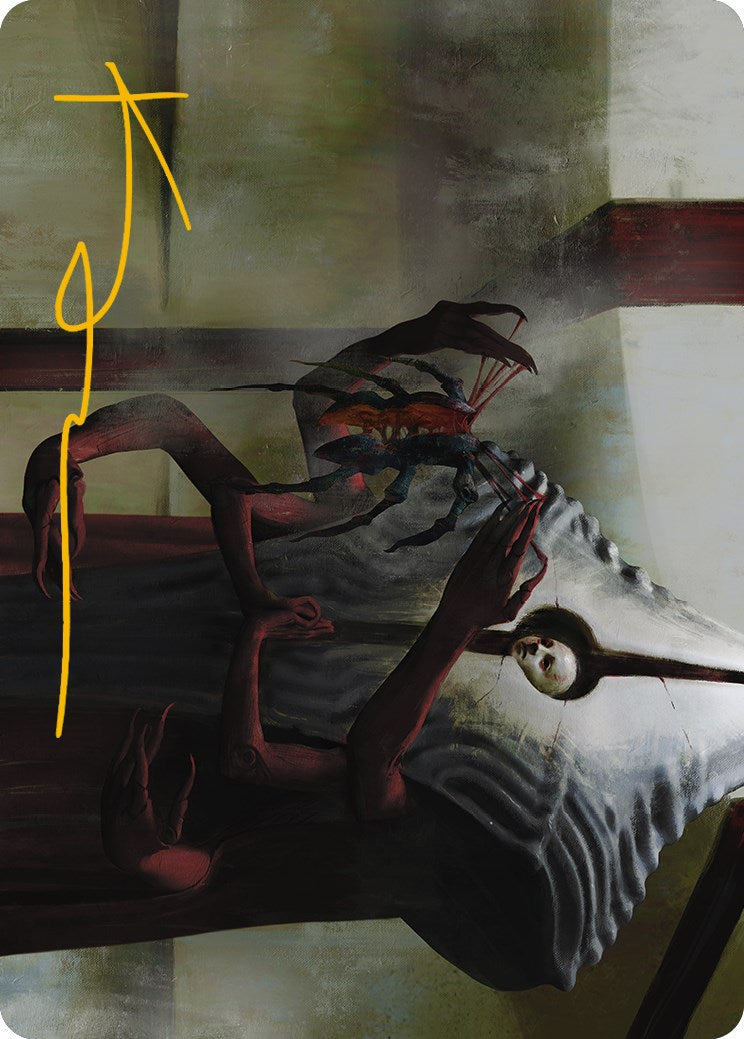 Vivisection Evangelist Art Card (Gold-Stamped Signature) [Phyrexia: All Will Be One Art Series] | Devastation Store