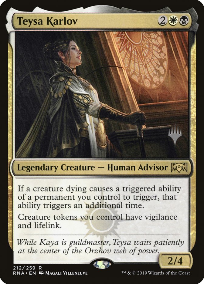 Teysa Karlov (Promo Pack) [Ravnica Allegiance Promos] | Devastation Store