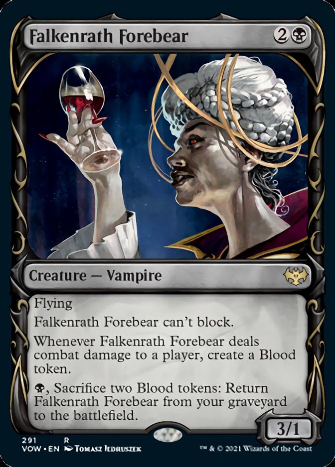 Falkenrath Forebear (Showcase Fang Frame) [Innistrad: Crimson Vow] | Devastation Store
